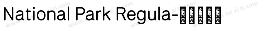 National Park Regula字体转换